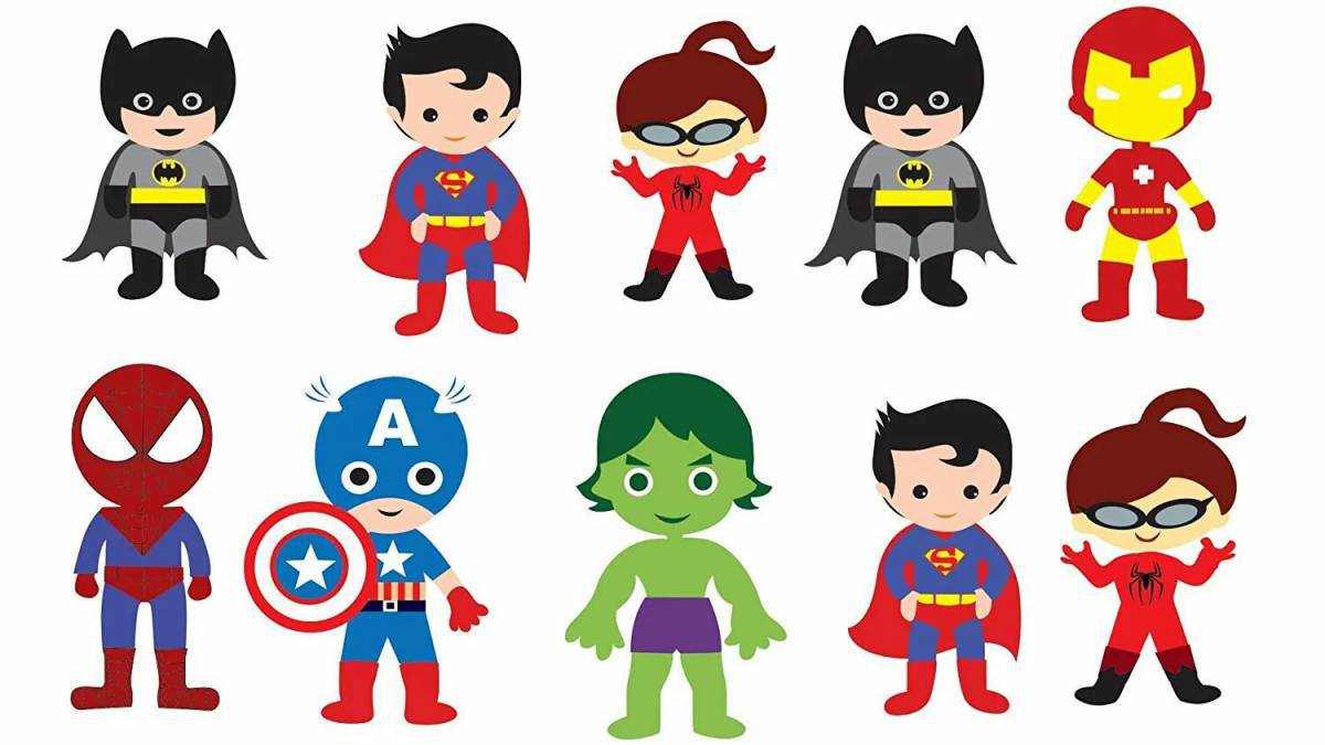 Супергероев для детей 5 6 лет #24