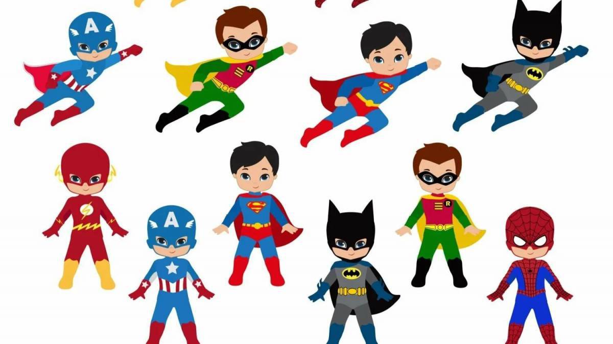 Супергероев для детей 5 6 лет #26
