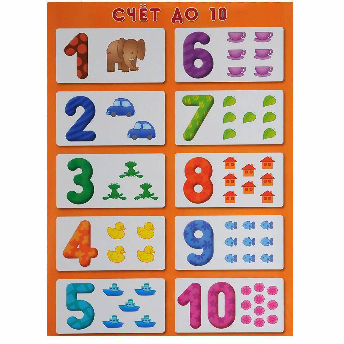 Счет до 10 для дошкольников #24