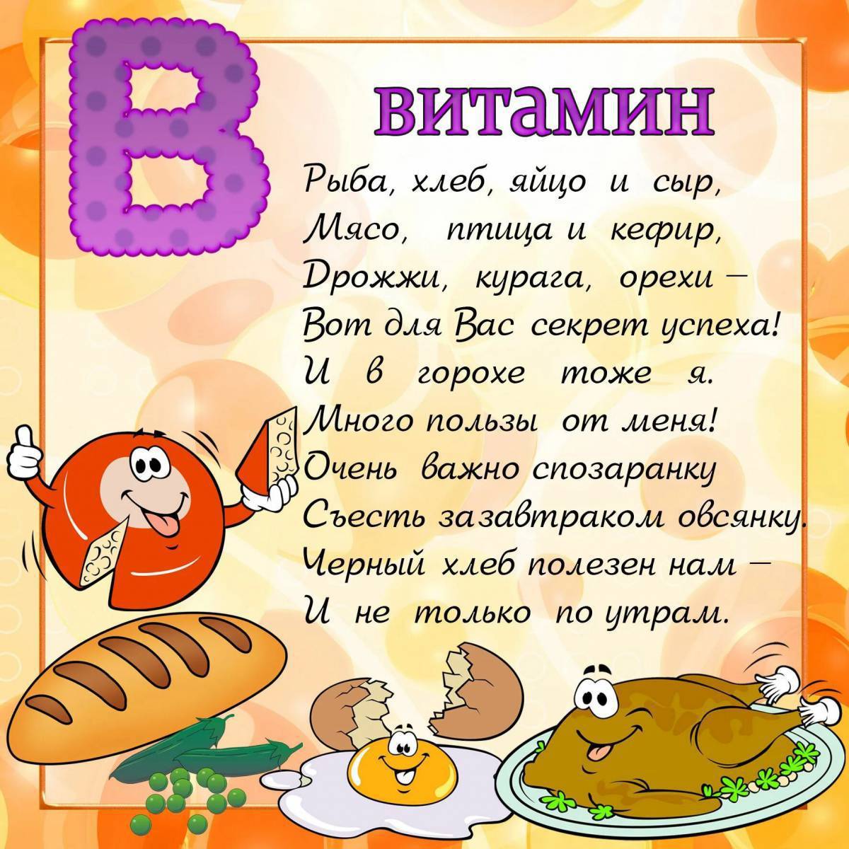 Витамины картинки детские