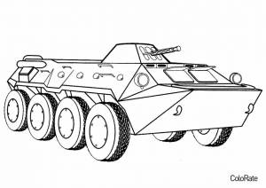 Раскраска военная техника для детей 6 7 лет #24 #49698