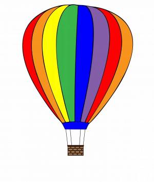 Раскраска воздушный шар для детей #1 #49971