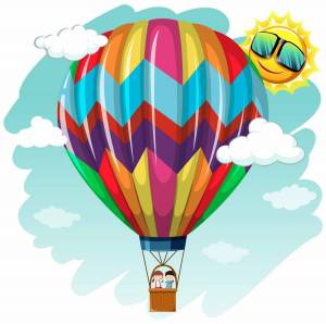 Раскраска воздушный шар для детей #8 #49978