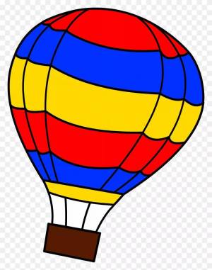 Раскраска воздушный шар для детей #17 #49987