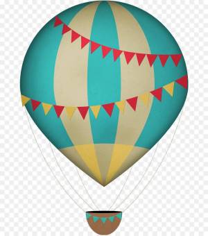 Раскраска воздушный шар с корзиной #24 #50022