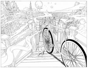Раскраска вокруг света на велосипеде #3 #50133