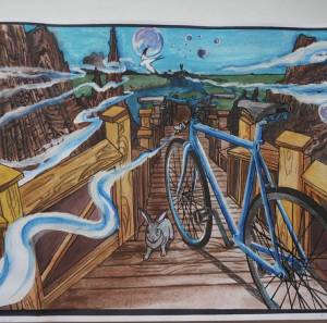Раскраска вокруг света на велосипеде #27 #50157