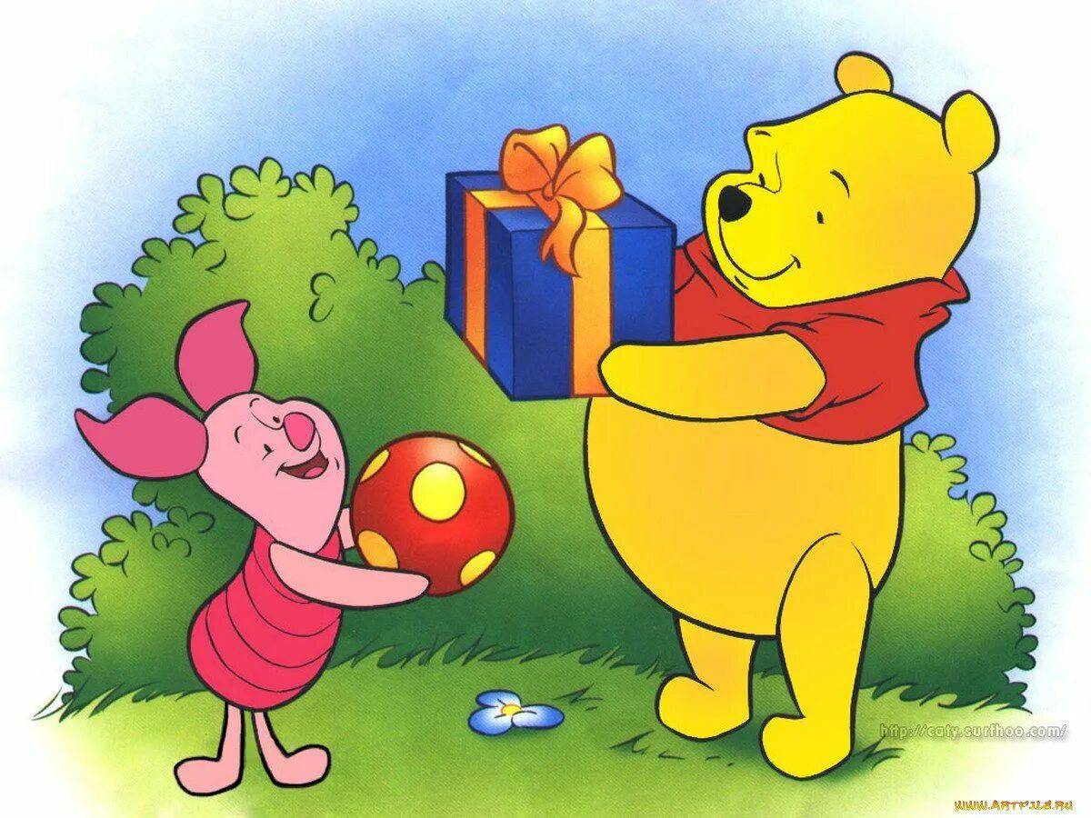 Winnie the pooh. Винни-пух. Винни пух мультфильм. Мультяшные герои. С днём рождения Винни пух и Пятачок.