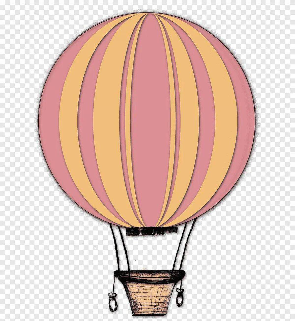 Воздушный шар с корзиной #5
