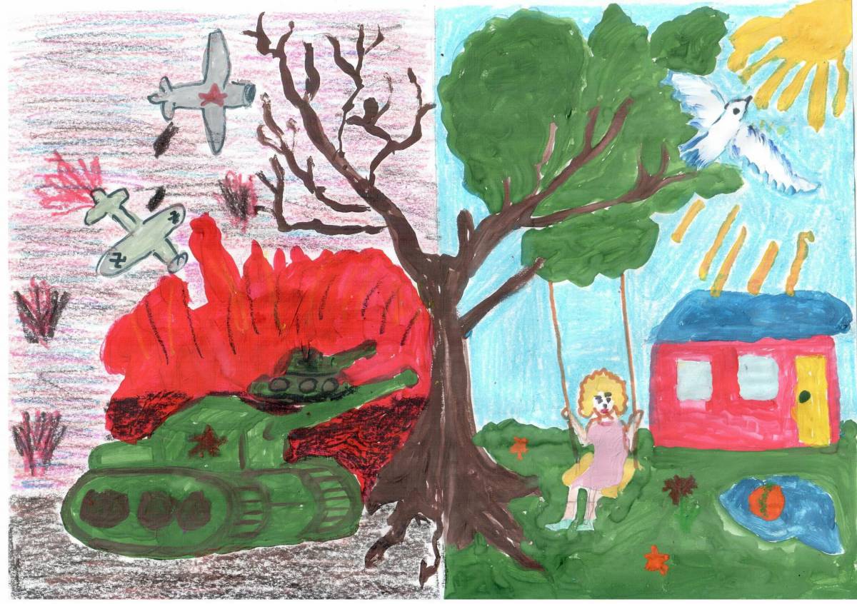 Про войну детям 6 7 лет. Детские рисунки о войне.