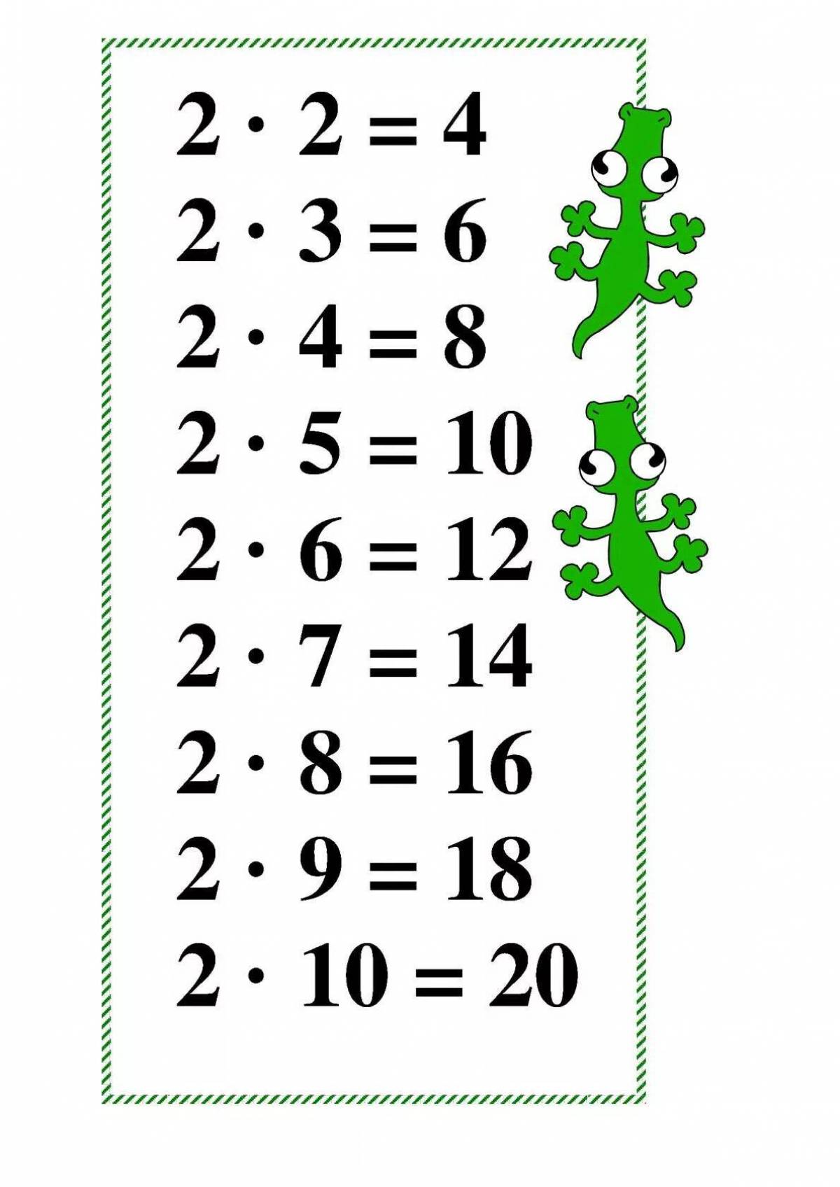 Картинки Умножения На 2 И 3