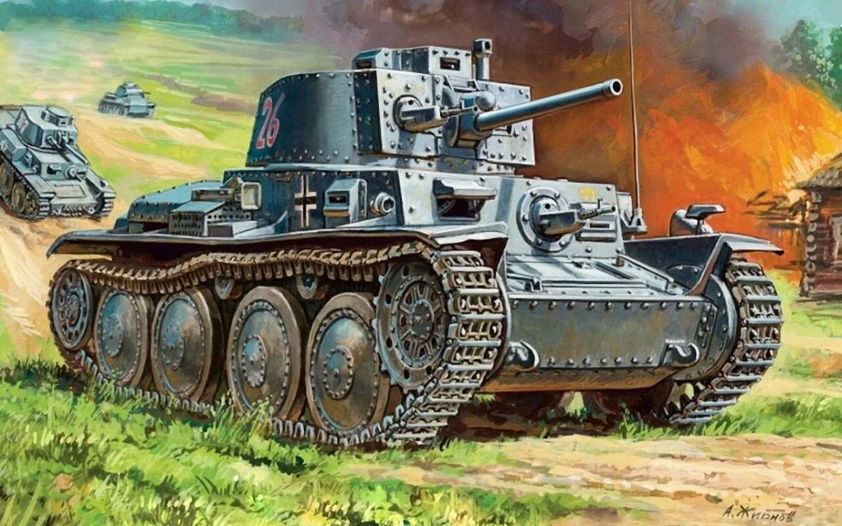 PZ 38 T. Танк Panzer 38 t. Танк PZ 38 T. Немецкий танк PZ-38t. Немецкий легкий танк
