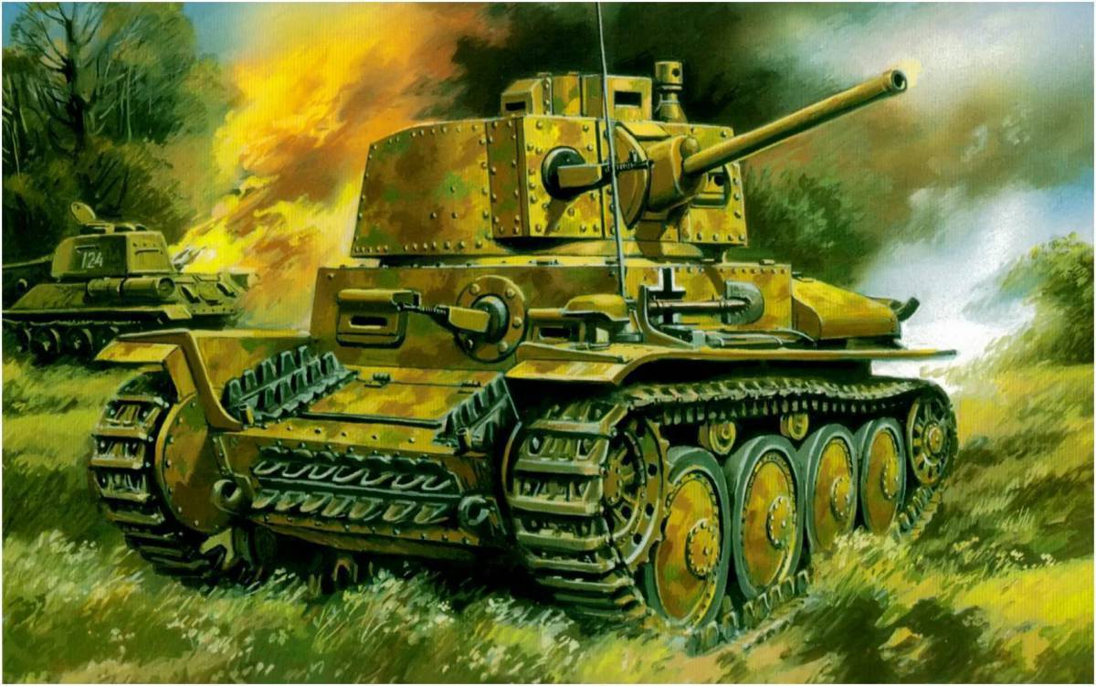 Покажи немецкие танки. Танк панцер 2. Танк 38t. PZKPFW 38(T). PZ.Kpfw.38(t).