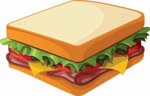 Раскраска сэндвич #7 #516234