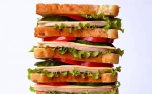 Раскраска сэндвич #20 #516247