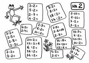 Раскраска таблица умножения математическая #11 #516934