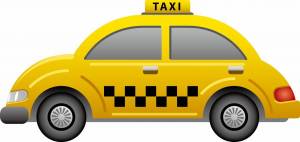 Раскраска такси для детей 3 4 лет #6 #517395