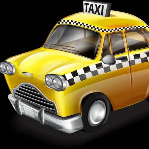 Раскраска такси для детей 3 4 лет #17 #517406