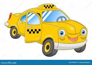 Раскраска такси для детей 3 4 лет #20 #517409