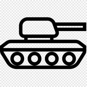 Раскраска танк для малышей #3 #517771