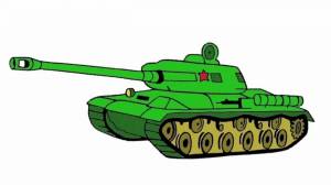 Раскраска танк для малышей #9 #517777