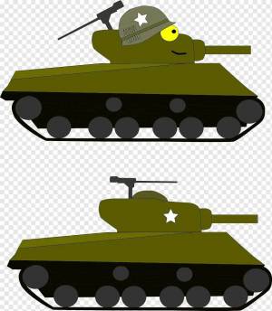 Раскраска танк для малышей #11 #517779