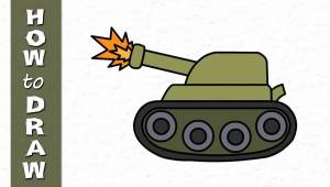 Раскраска танк для малышей #26 #517794