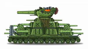 Раскраска танк из мультика ис 44 #8 #517841