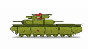 Раскраска танк из мультика ис 44 #16 #517849