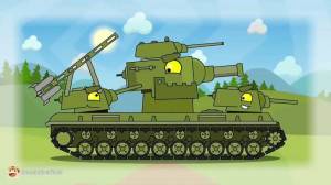Раскраска танк кв 44 из мультиков про танки #3 #518021