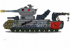 Раскраска танк кв 44 из мультиков про танки #8 #518026