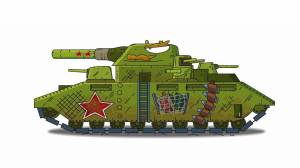 Раскраска танк кв 44 из мультиков про танки #17 #518035