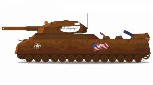 Раскраска танк кв 44 из мультиков про танки #22 #518040
