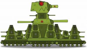 Раскраска танк кв 44 из мультиков про танки #23 #518041