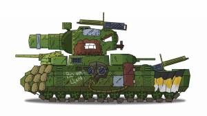Раскраска танк кв 44 из мультиков про танки #31 #518049