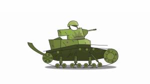 Раскраска танк кв 44 из мультиков про танки #34 #518052