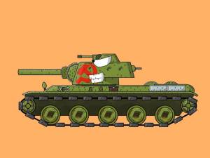 Раскраска танк кв 44 из мультиков про танки #38 #518056