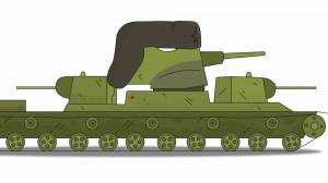 Раскраска танк кв44 для детей #38 #518171