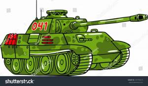 Раскраска танк на 23 февраля для детей #2 #518287