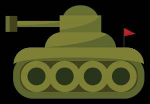 Раскраска танк на 23 февраля для детей #9 #518294