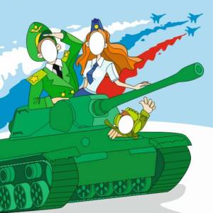 Раскраска танк на 23 февраля для детей #31 #518316