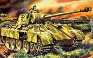 Раскраска танк пантера #2 #518363
