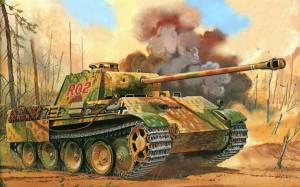 Раскраска танк пантера #3 #518364