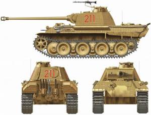 Раскраска танк пантера #5 #518366