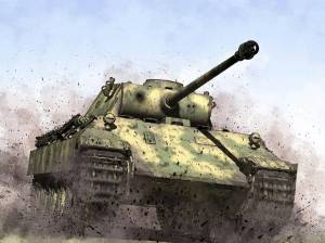 Раскраска танк пантера #10 #518371