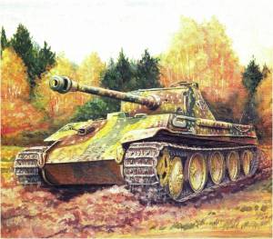 Раскраска танк пантера #12 #518373