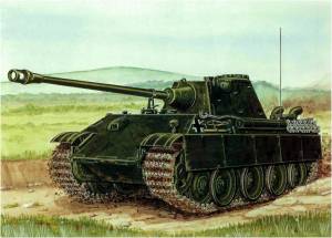 Раскраска танк пантера #16 #518377