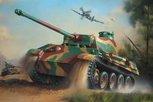 Раскраска танк пантера #19 #518380