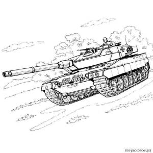 Раскраска танк по номерам #20 #518410