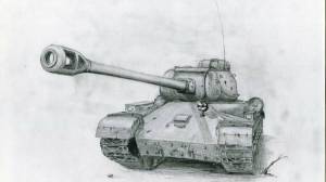 Раскраска танк рисунок #17 #518445